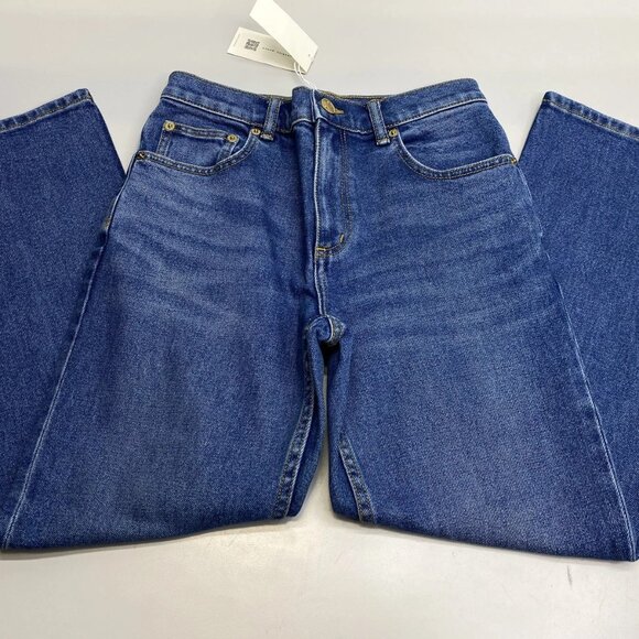 NEW TORY BURCH Women's Cropped Flare Jeans – Size 25 – Medium Vintage Wash - NWT